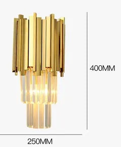 applique murale moderne led en cristal design élégant pour intérieur - vue 10 sur 23