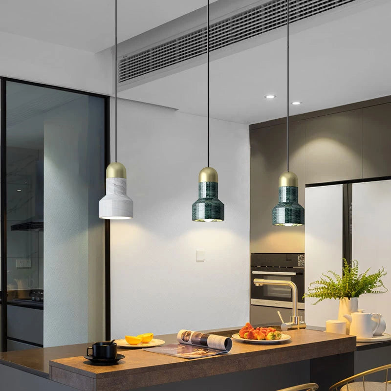 suspension en marbre design pour intérieur moderne et élégant