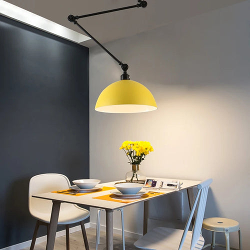 plafonnier led suspendu design scandinave moderne en aluminium - vue 3 sur 16