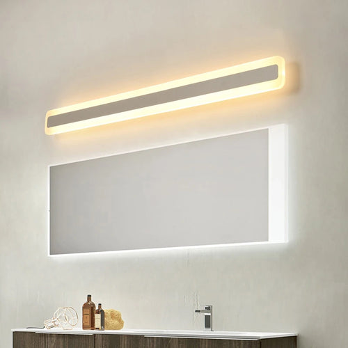 NEO Gleam 16W/24W/32W/40W/48W 40/60/80/100/120CM simple applique moderne luminosité étanche salle de bain LED miroir applique lumineuse - vue 6 sur 6
