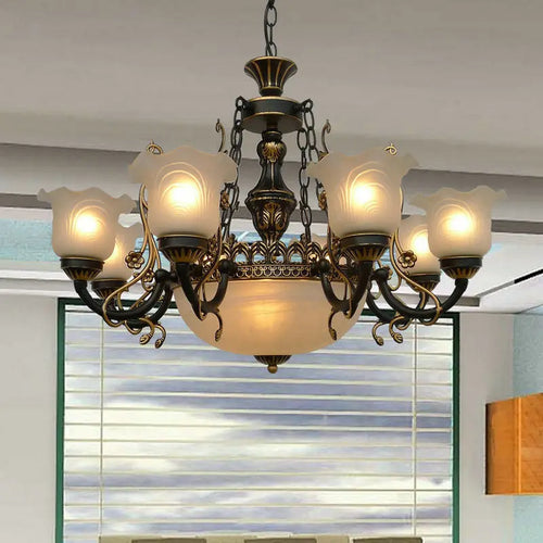 lustre style européen pour éclairage intérieur et décoration maison - vue 10 sur 12