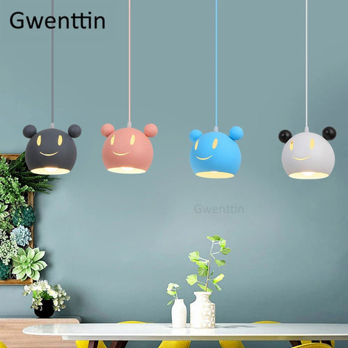 suspension lumineuse nordique pour enfants design moderne décoratif - vue 2 sur 18
