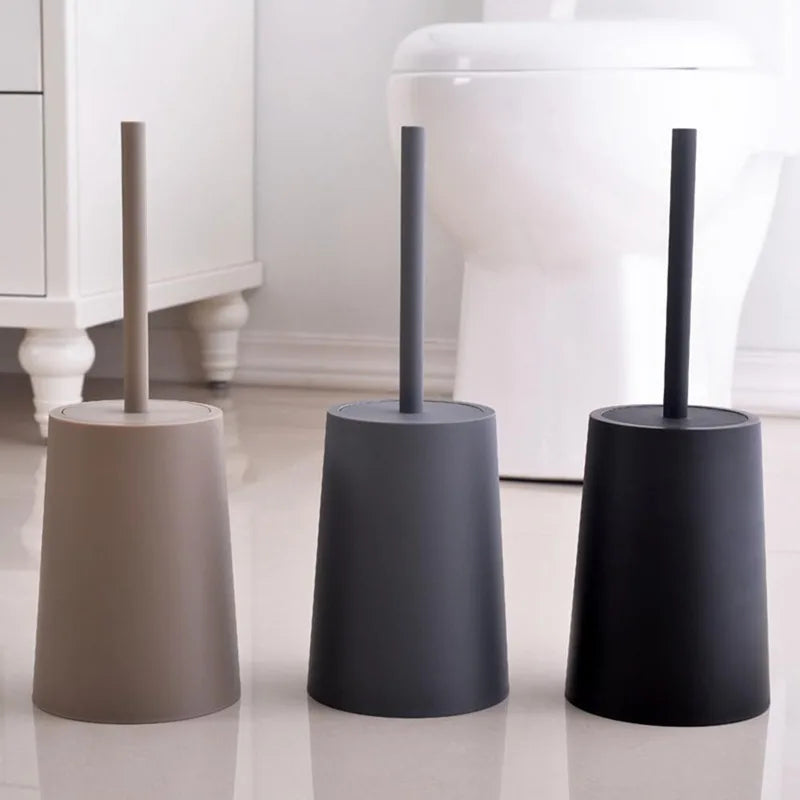 brosse de toilette moderne avec couvercle et design élégant - vue 2 sur 9
