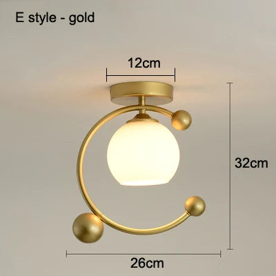 plafonnier moderne à leds pour hall d'entrée et balcon - vue 9 sur 20