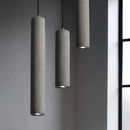 suspension moderne à led en béton pour décoration industrielle