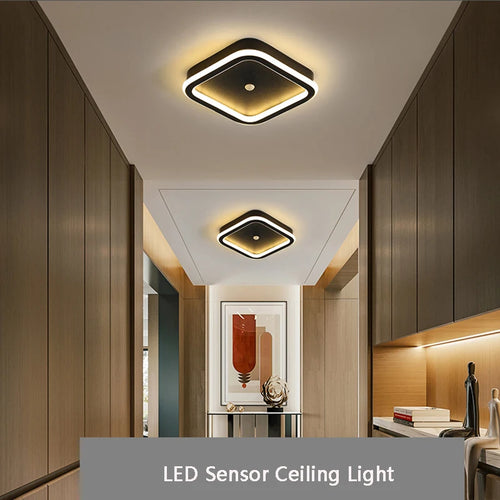 plafonnier led à induction avec capteur de mouvement pour intérieur - vue 6 sur 12