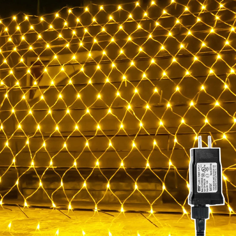 filet lumineux extérieur à 200 led connectable 8 modes décoratif - vue 2 sur 10