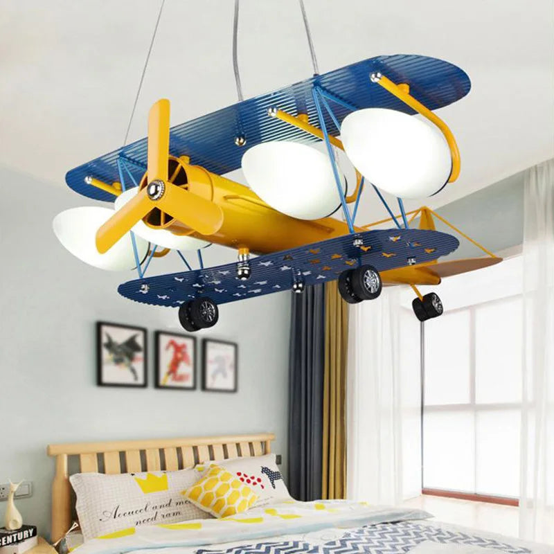 suspension à led en forme d avion pour enfant 2023 - vue 4 sur 8