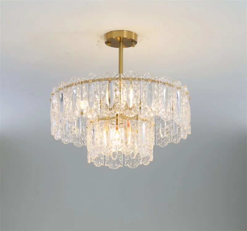 lustre rond en verre artistique pour intérieur moderne - vue 6 sur 15
