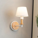 Appliques murales en bois nordique chambre lampe de chevet noir blanc moderne E14 tête de direction applique murale LED éclairage maison applique chambre décor