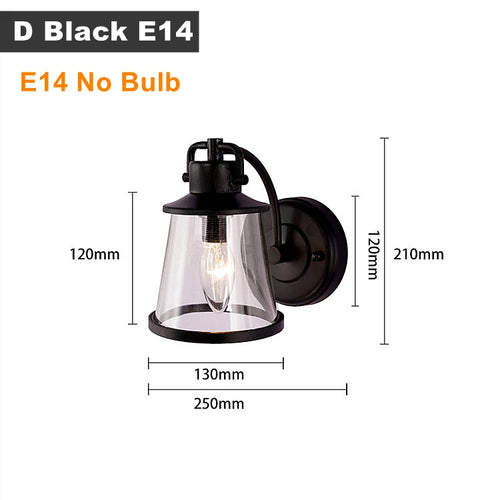 applique murale led rustique en fer vintage pour intérieur et extérieur - vue 14 sur 23