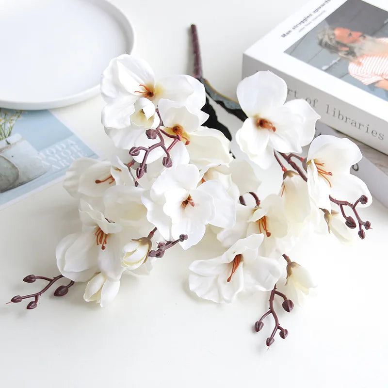 5 fourchettes têtes tangpu magnolia décoration florale mariage - vue 9 sur 10