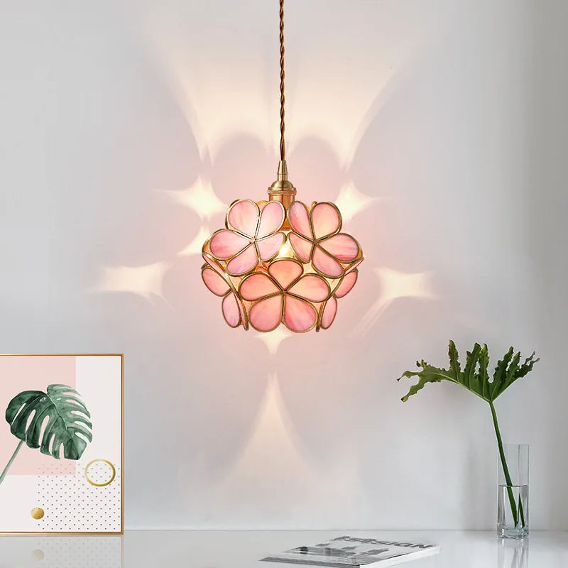 lampe en verre nordique ins chaude avec cuivre