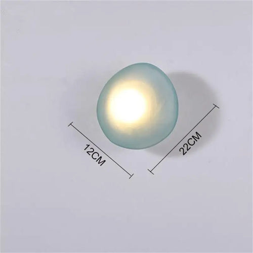 applique murale led galets verre moderne déco intérieur hotel couloir plafonnier éclairage - vue 23 sur 22