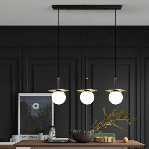 lustre moderne en verre pour un style nordique élégant - vue 6 sur 9