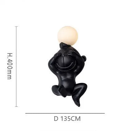 applique murale led singe variateur pour éclairage intérieur - vue 15 sur 16