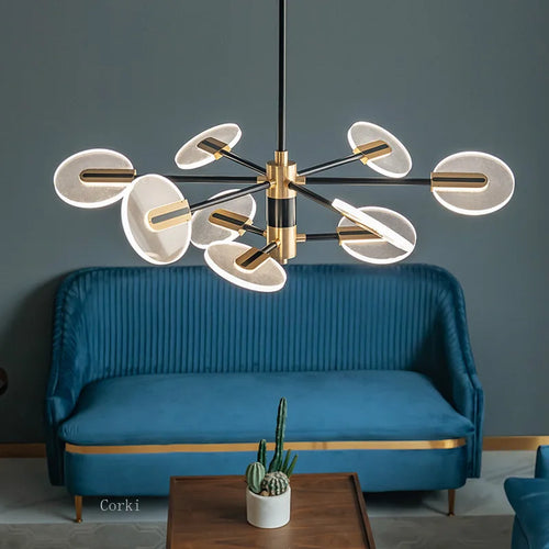 lustre moderne en acrylique design nordique pour une décoration élégante - vue 3 sur 10