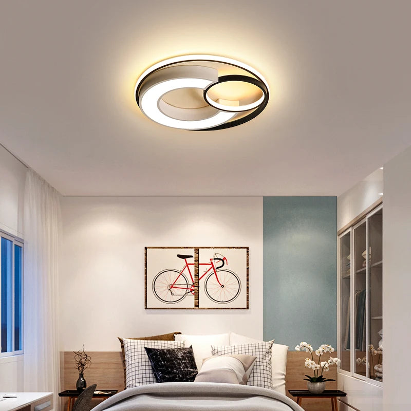 plafonnier rond au design nordique pour intérieur moderne - vue 4 sur 10