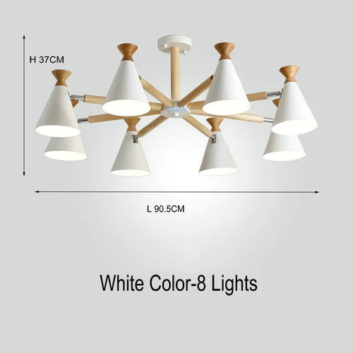 suspension nordique en bois pour décoration intérieure - vue 11 sur 26