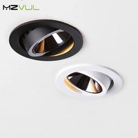 spot encastré led angle réglable en aluminium pour magasin de bureau