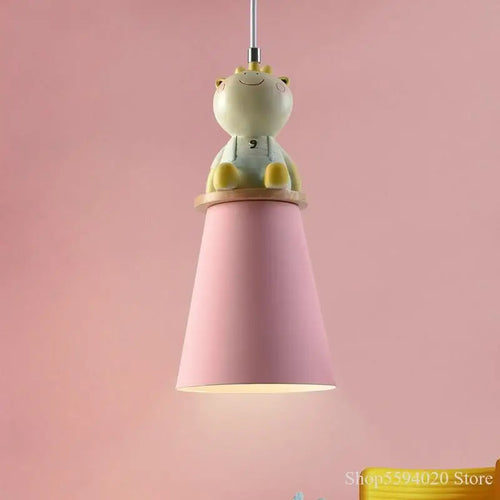lustre créatif animal dessin animé pour chambre enfant - vue 2 sur 11