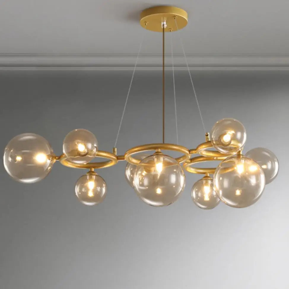 lustre nordique à bulles suspendu pour décoration intérieure - vue 6 sur 10