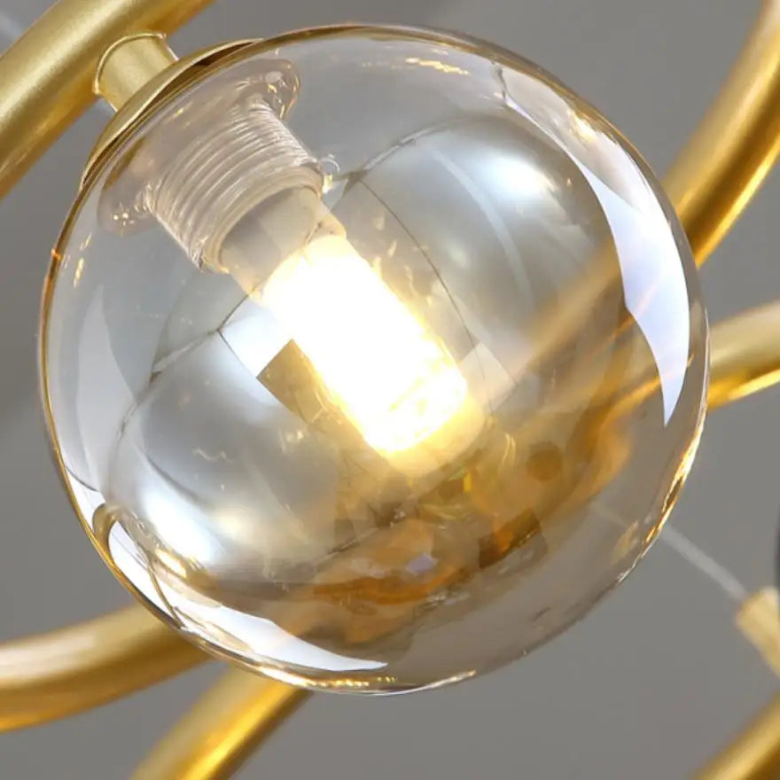 lustre nordique à bulles suspendu pour décoration intérieure - vue 7 sur 10