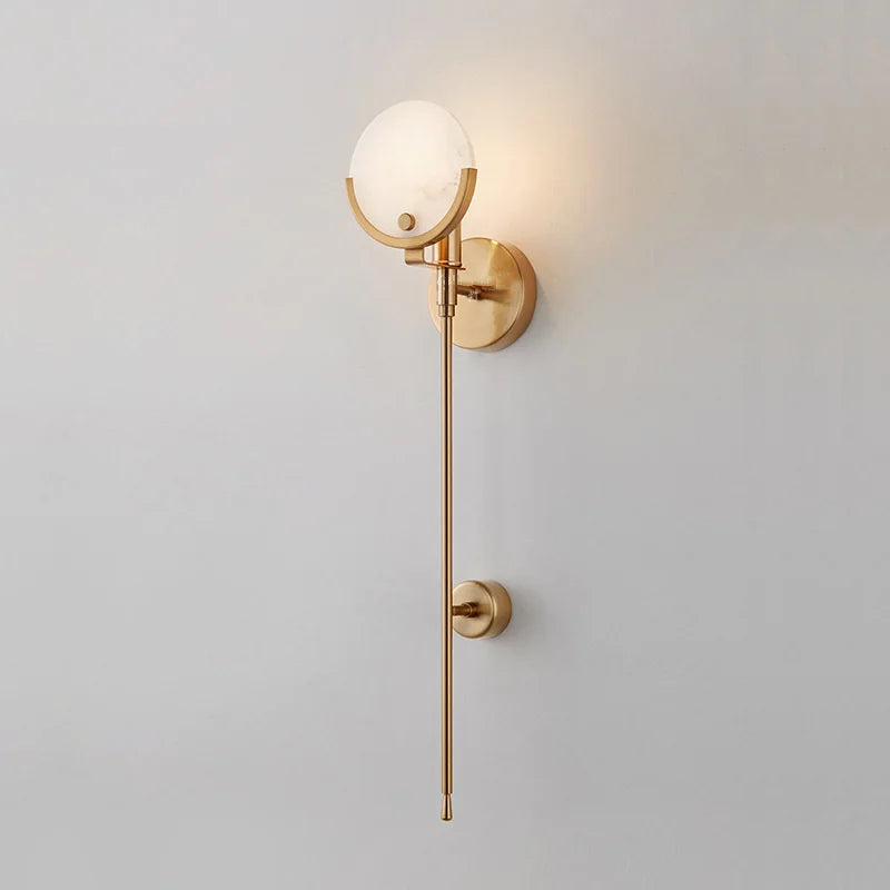 applique murale minimaliste en marbre style nordique luxueuse
