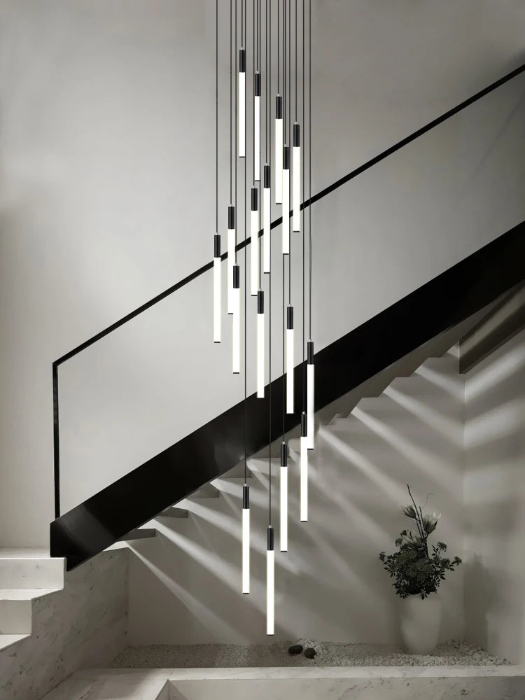 lustre nordique moderne éclairage intérieur design réglable - vue 3 sur 17