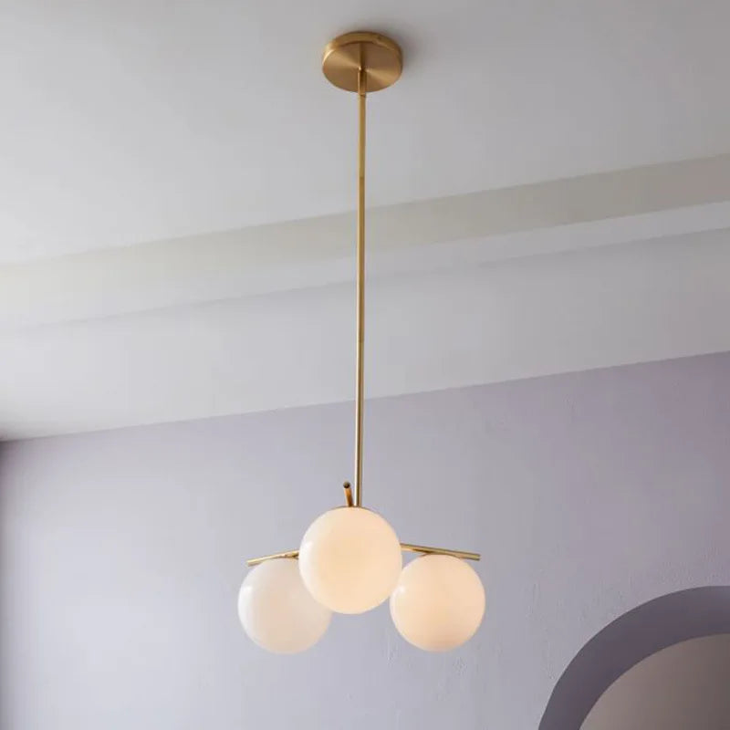 lustre moderne led nordique pour cuisine et restaurant - vue 4 sur 8