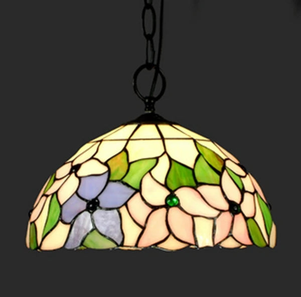 lustre tiffany européen pour restaurant café ou bar - vue 18 sur 19