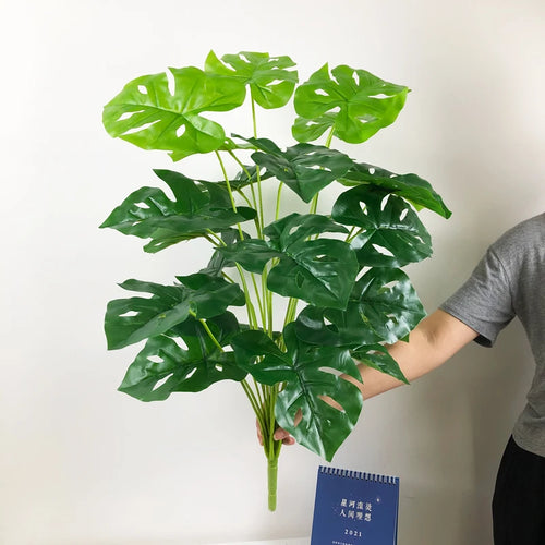 plantes artificielles monstera grandes feuilles pour décoration intérieure - vue 8 sur 21
