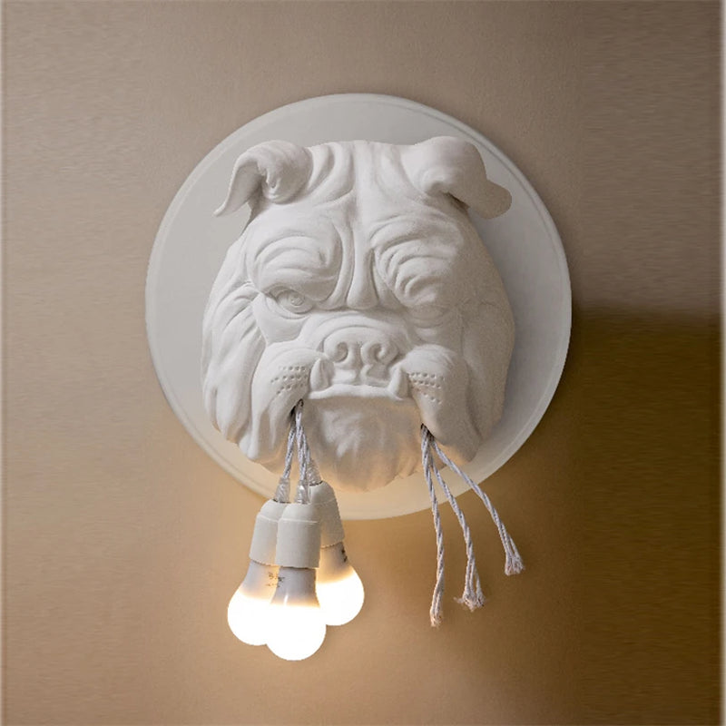 applique murale en forme de chien pour décoration personnalisée