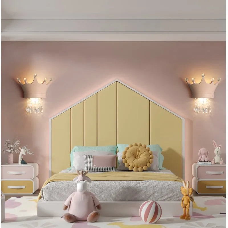 Applique murale en cristal minimaliste et abordable pour enfants