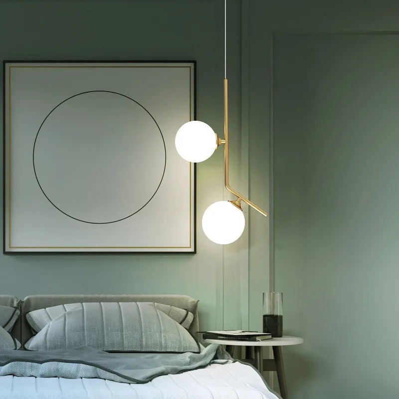 suspension moderne à bulles design créatif en verre pour décoration élégante - vue 3 sur 8