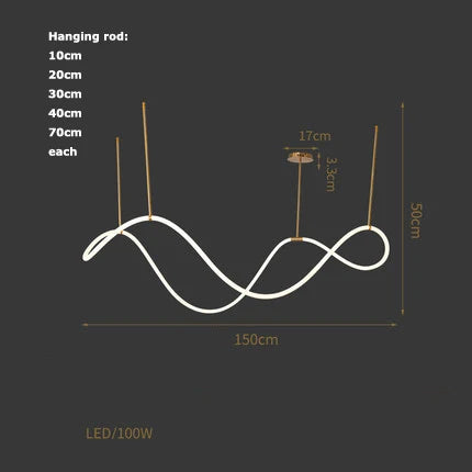 lampadaire led postmoderne notes musicales pour diverses pièces - vue 18 sur 21