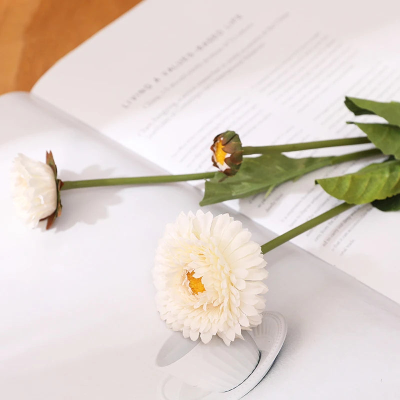 fleurs de calendula artificielles pour décoration de mariage et fête - vue 7 sur 12