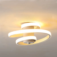 plafonnier led spirale minimaliste pour intérieur moderne