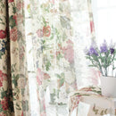 Rideau occultant floral style européen pour chambre salon
