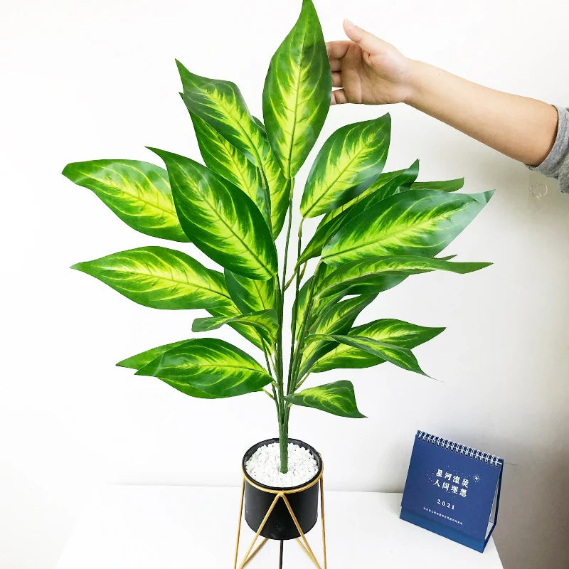 grande plante tropicale artificielle avec feuilles pour décoration intérieure - vue 3 sur 13