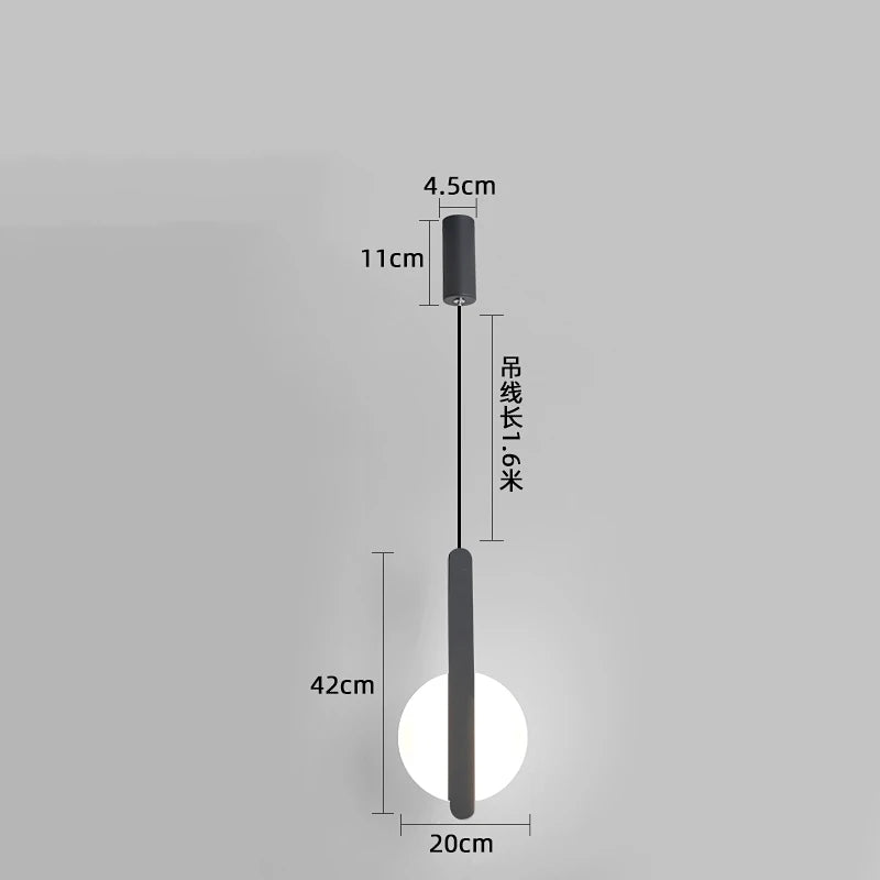 suspension moderne à led pour décoration intérieure élégante