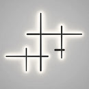 applique murale led rétro-éclairé simple longue bande art déco