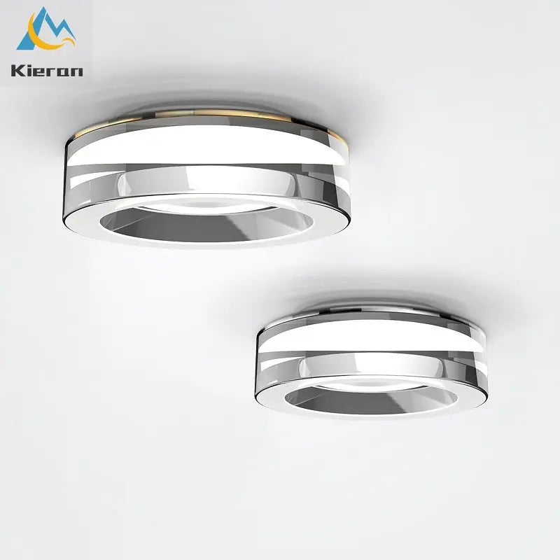 plafonnier led en cristal spot intégré luminaires - vue 3 sur 9
