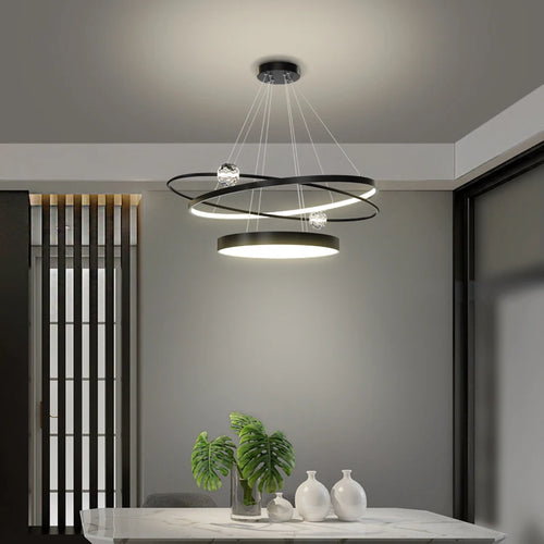 lustre moderne en cristal éclairage créatif et luxueux - vue 5 sur 6