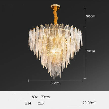 lustre led art déco en fer et verre design élégant pour éclairage moderne - vue 11 sur 25