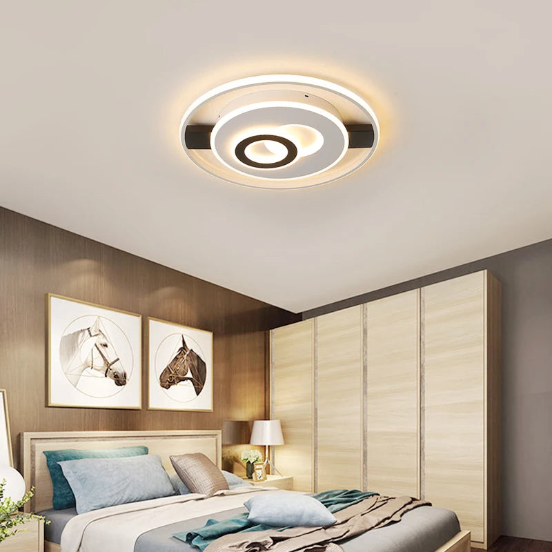 plafonnier led rond moderne pour décoration intérieure lumineuse - vue 4 sur 12