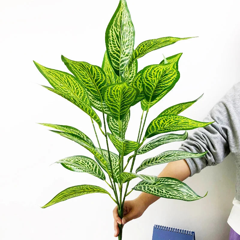 grande plante tropicale artificielle avec feuilles pour décoration intérieure - vue 13 sur 13