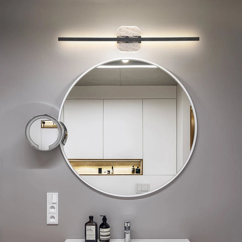 Décor moderne minimaliste Led miroir applique toilette salle de bain luminaires vanité armoire lampe Table de lavage applique maison déco lumière