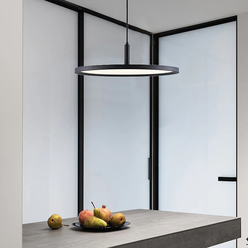 lustre moderne design nordique simple tête ronde créative lumineuse - vue 4 sur 6