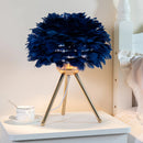 Lampe de chevet à plumes